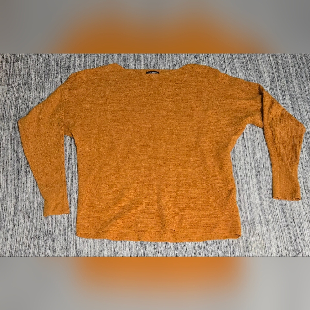Vila Milano Dolman Sleeve Knit Sweater - Lightweight - Mustard Yellow - Size S